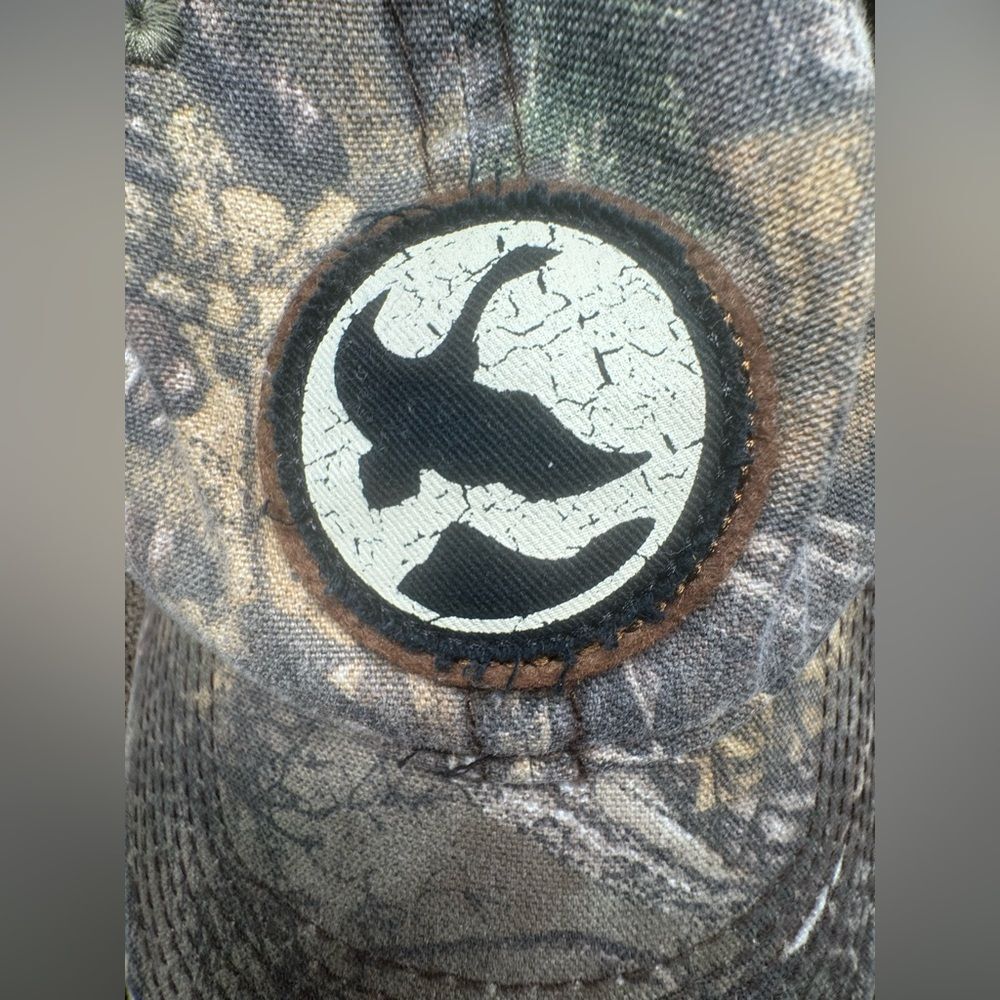 Gander Goose Patch Real Tree Camouflage Cap Hat Camo Adjustable Outdoor Cap - Picture 4 of 4